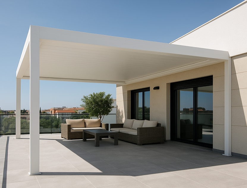 Flat Roof Pergolas : Minimalist Shade for Modern Spanish Homes